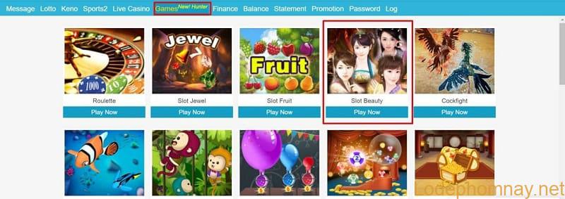 Game Slot beauty tại onebox63